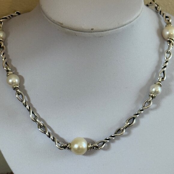 David Yurman Continuance Pearl Necklace - Picture 6 of 6